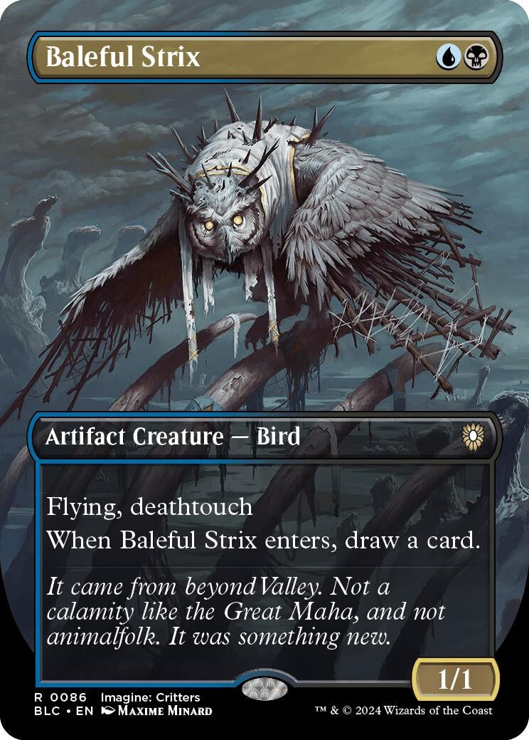 Image for Baleful Strix (Borderless) (86) - Magic: The Gathering
