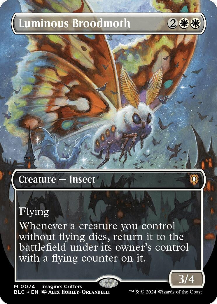 Image for Luminous Broodmoth (Borderless) (74) - Magic: The Gathering