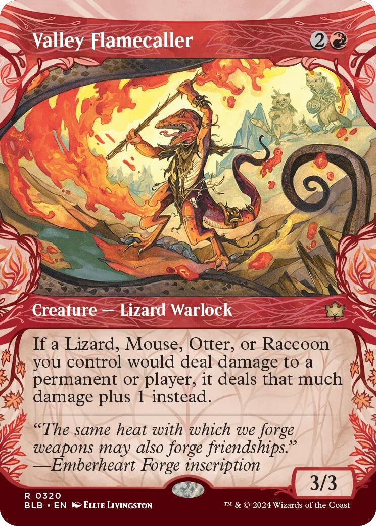 Image for Valley Flamecaller (Showcase) (320) - Magic: The Gathering