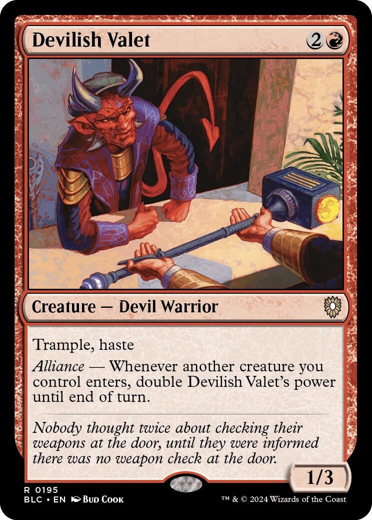 Image for Devilish Valet (195) - Magic: The Gathering