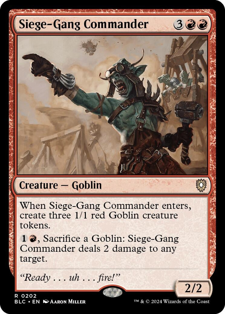 Image for Siege-Gang Commander (202) - Magic: The Gathering