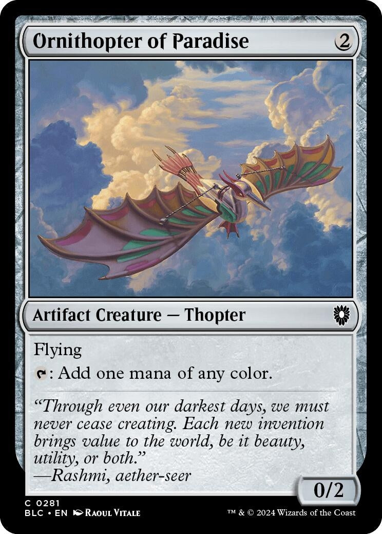Image for Ornithopter of Paradise (281) - Magic: The Gathering