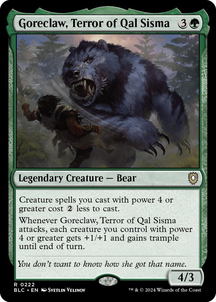 Image for Goreclaw, Terror of Qal Sisma (222) - Magic: The Gathering