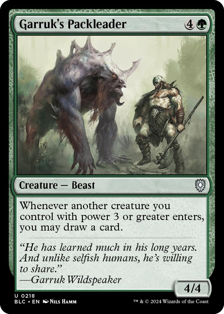 Image for Garruk's Packleader (218) - Magic: The Gathering