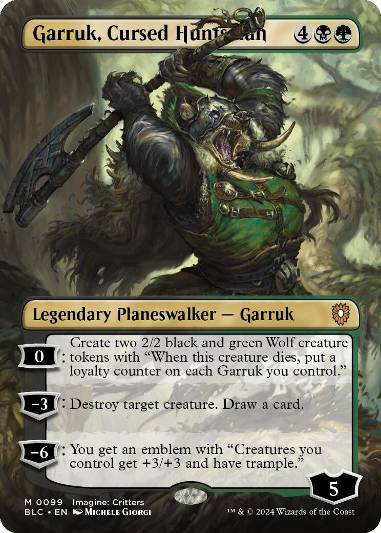 Image for Garruk, Cursed Huntsman (Borderless) (99) - Magic: The Gathering