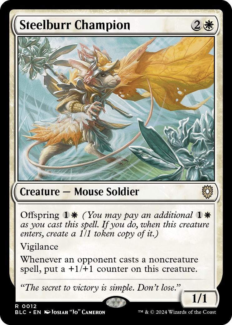 Image for Steelburr Champion (12) - Magic: The Gathering