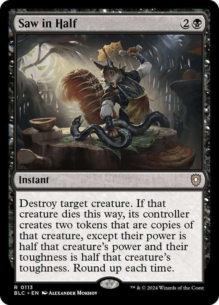 Image for Saw in Half (113) - Magic: The Gathering