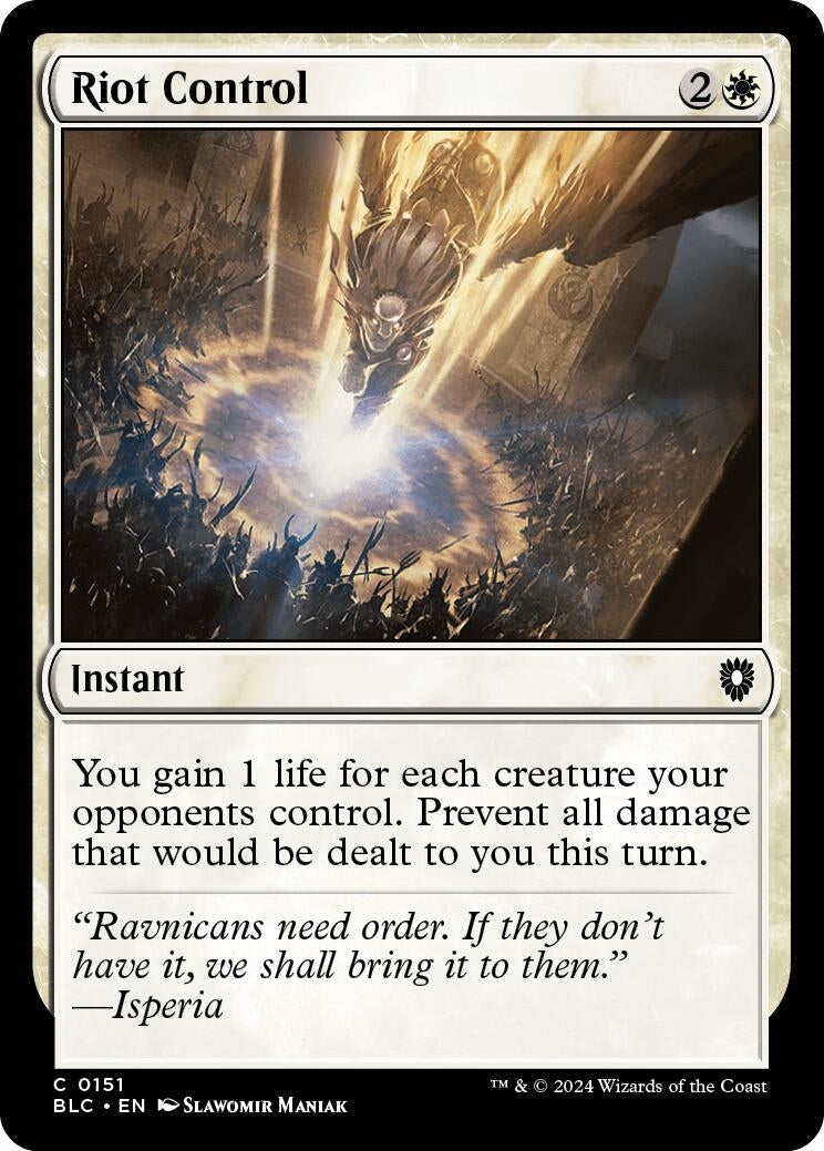 Image for Riot Control (151) - Magic: The Gathering