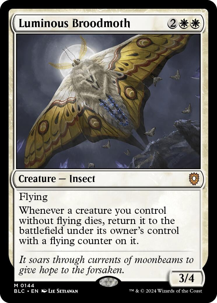 Image for Luminous Broodmoth (144) - Magic: The Gathering