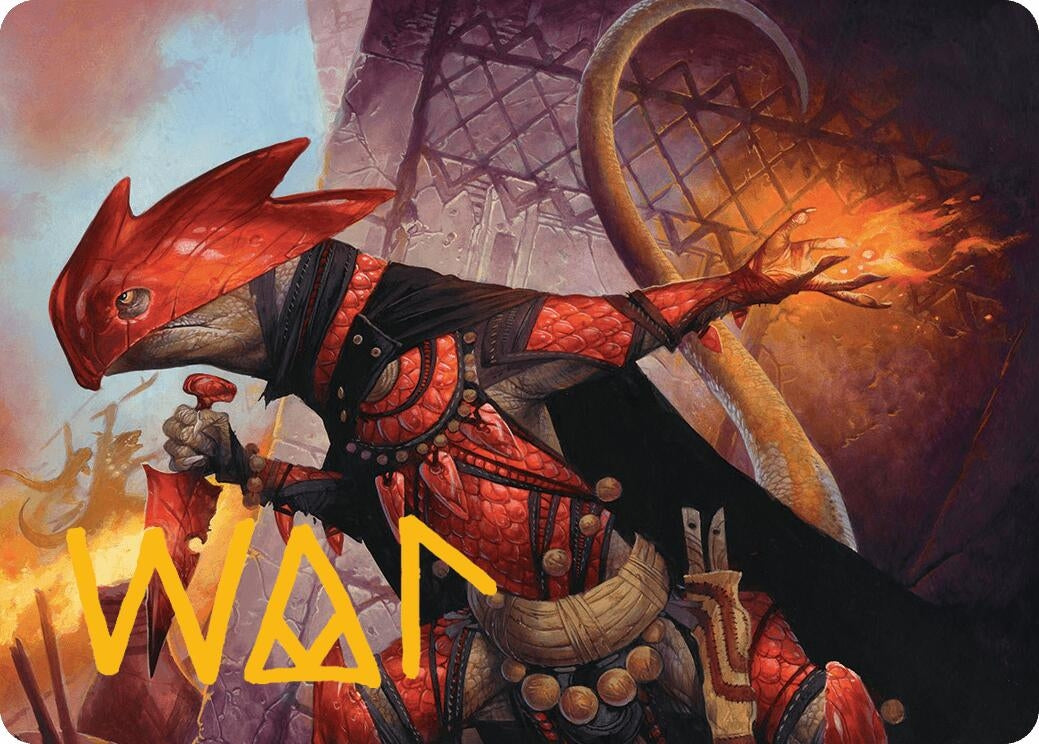 Image for Cindering Cutthroat Art Card (Gold-Stamped Signature) (26) - Magic: The Gathering