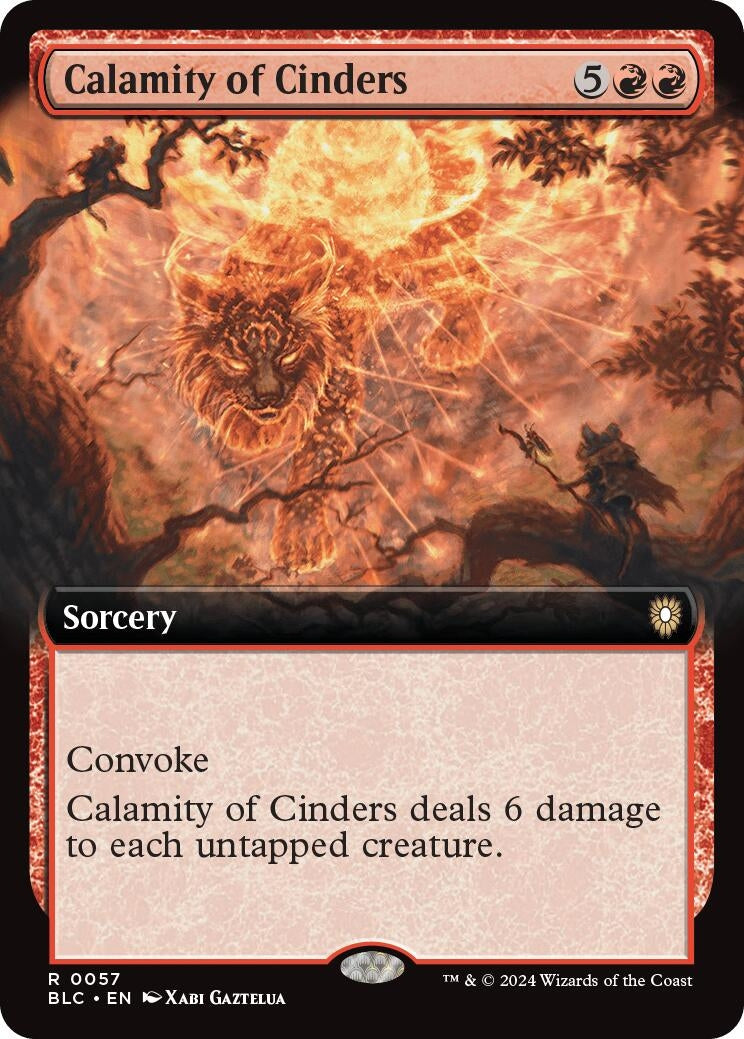 Image for Calamity of Cinders (Extended Art) (57) - Magic: The Gathering