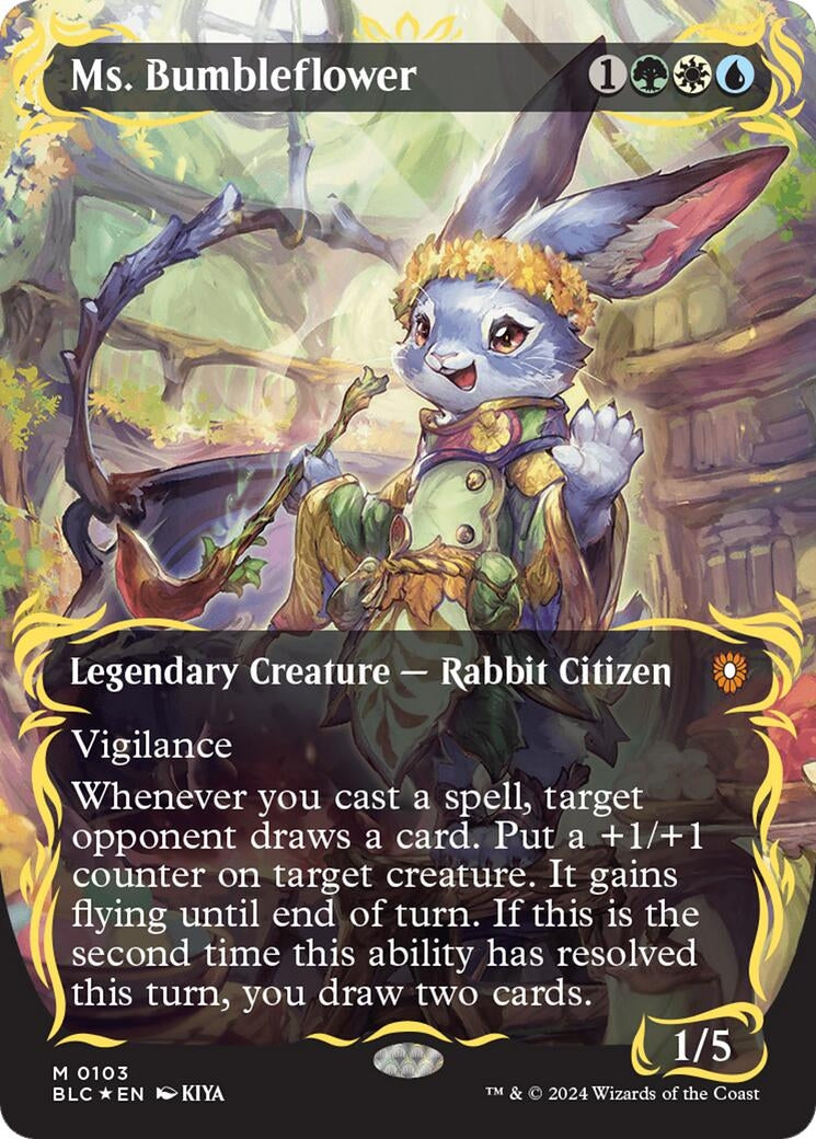 Image for Ms. Bumbleflower (Borderless) (Raised Foil) (103) - Magic: The Gathering