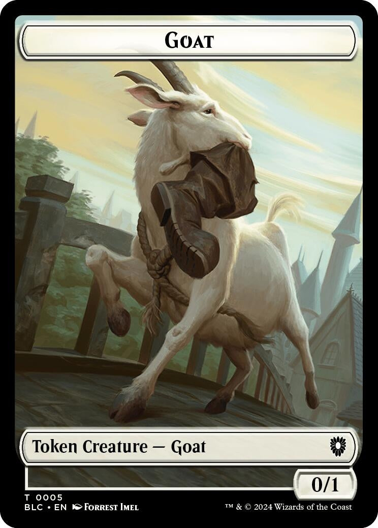 Image for Goat // Wolf (0032) Double-Sided Token (5 // 32) - Magic: The Gathering