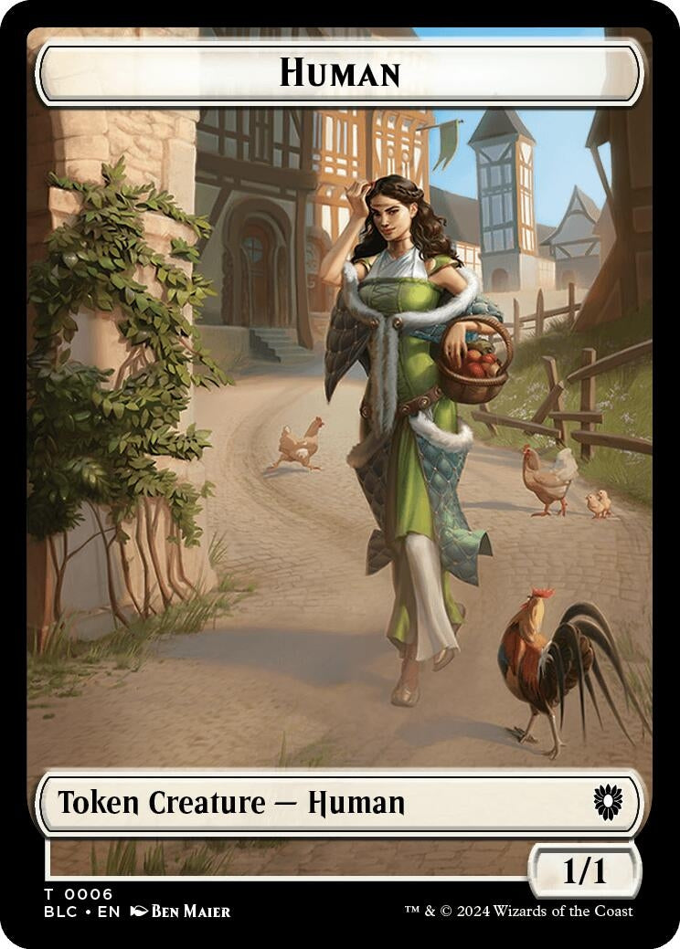 Image for Human // Soldier Double-Sided Token (6 // 8) - Magic: The Gathering