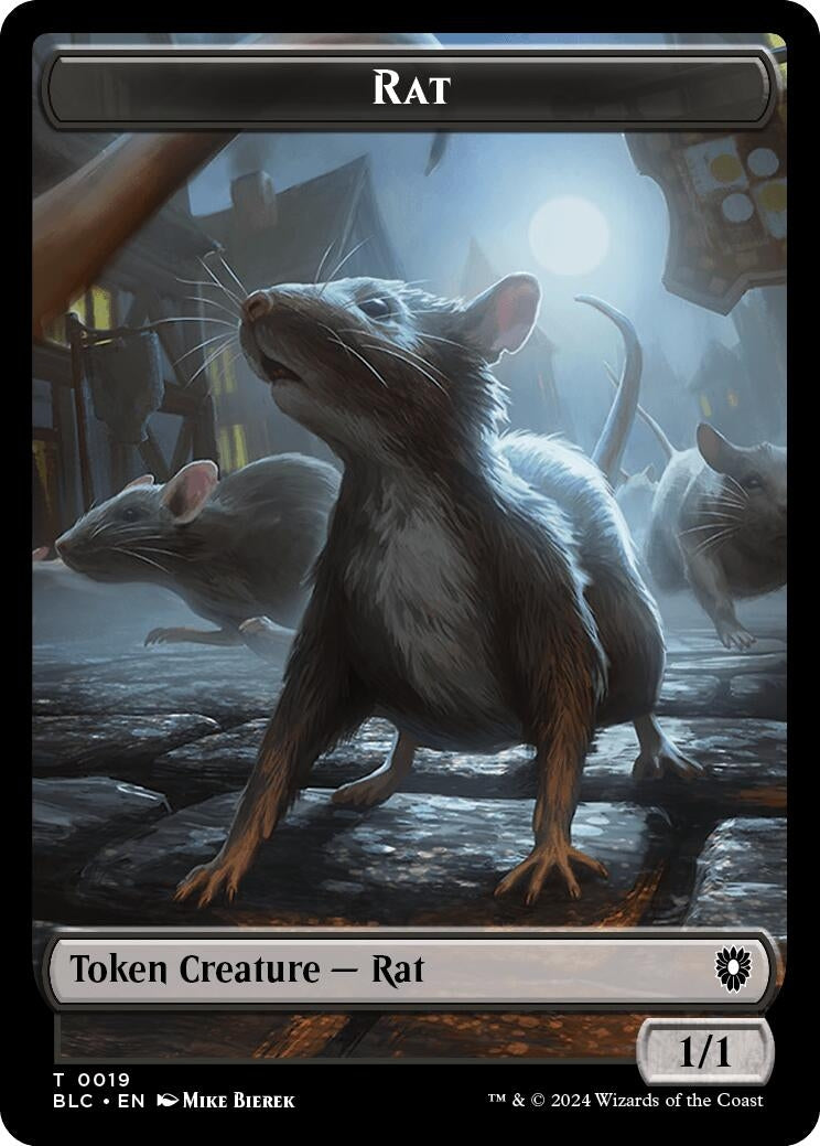 Image for Rat // Raccoon Double-Sided Token (19 // 29) - Magic: The Gathering