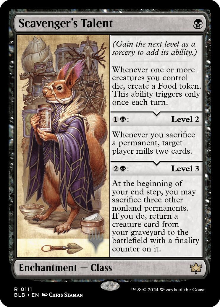 Image for Scavenger's Talent (111) - Magic: The Gathering