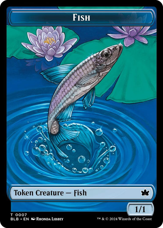 Image for Fish // Warren Warleader Double-Sided Token (7 // 5) - Magic: The Gathering
