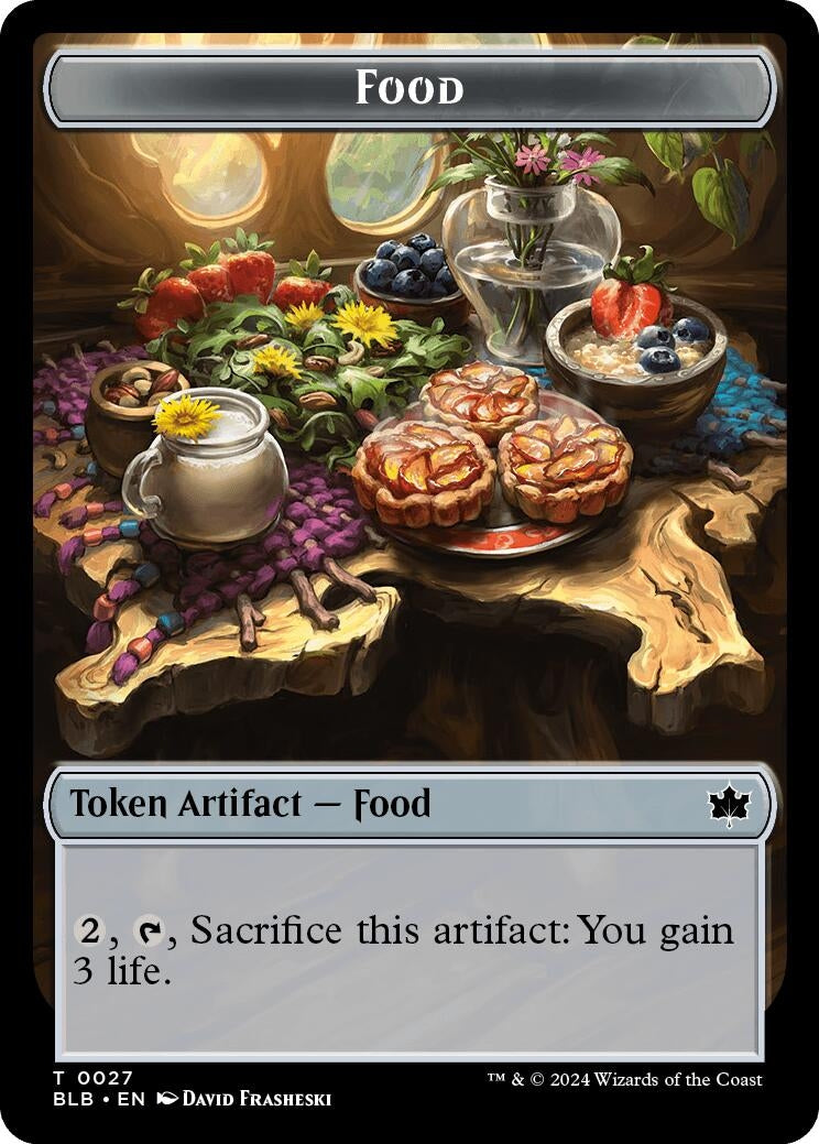 Image for Food // Coruscation Mage Double-Sided Token (27 // 17) - Magic: The Gathering