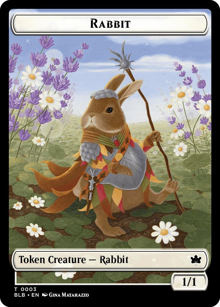 Image for Rabbit // Splash Lasher Double-Sided Token (3 // 8) - Magic: The Gathering