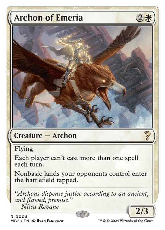 Archon of Emeria (White Border) (4)