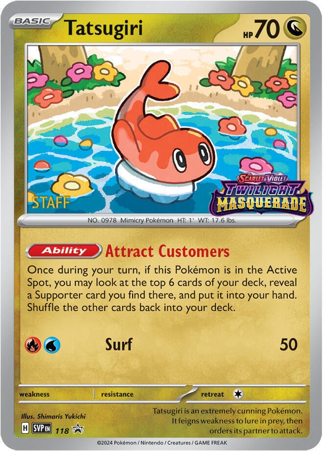 Image for Tatsugiri - 118 (Prerelease) [Staff] (118) - Pokemon