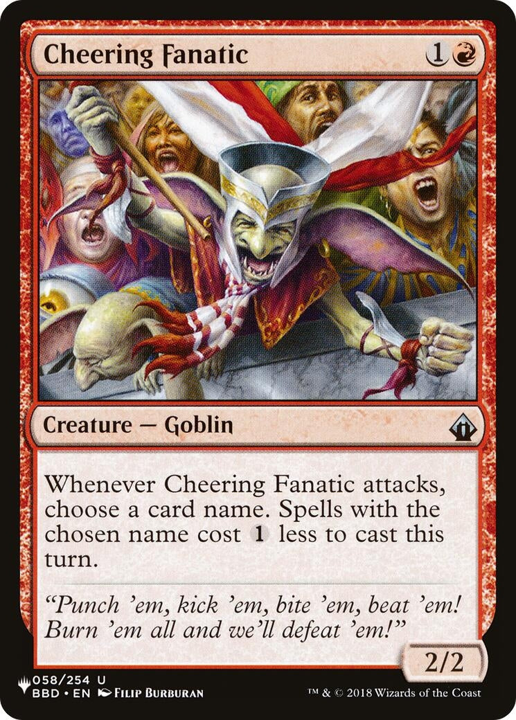 Image for Cheering Fanatic (058/254) - Magic: The Gathering