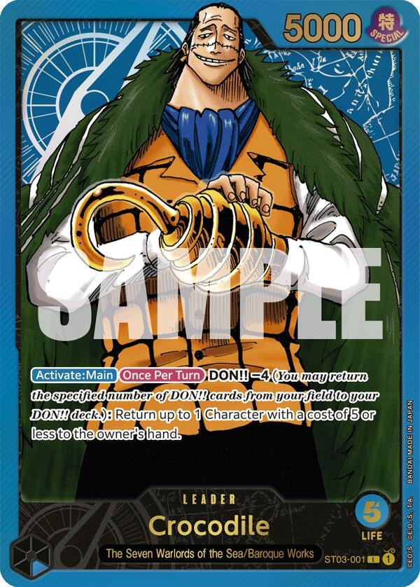 Image for Crocodile (Premium Card Collection -Leader Collection-) (ST03-001) - One Piece Card Game