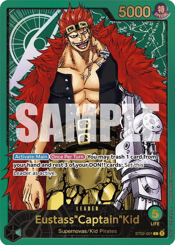 Image for Eustass"Captain"Kid (Premium Card Collection -Leader Collection-) (ST02-001) - One Piece Card Game