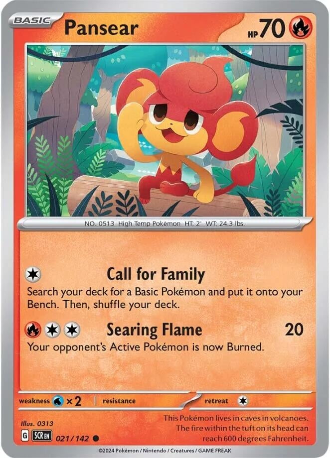 Image for Pansear (021/142) - Pokemon