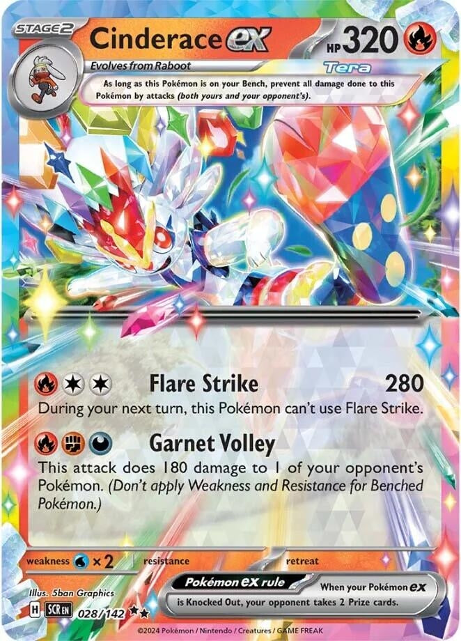 Image for Cinderace ex (028/142) - Pokemon