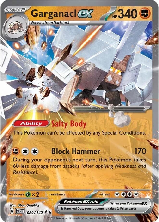 Image for Garganacl ex (089/142) - Pokemon