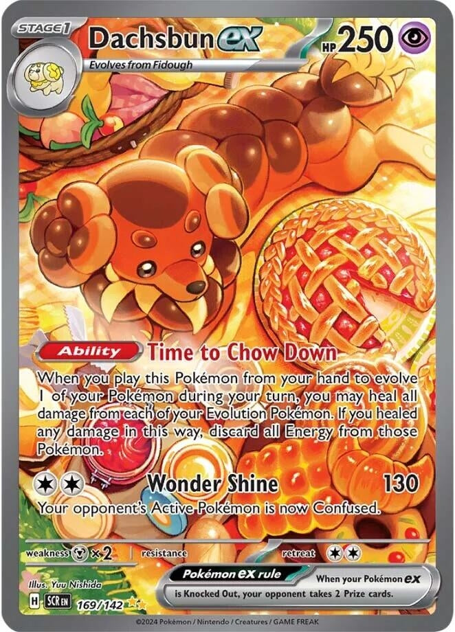 Image for Dachsbun ex (169/142) - Pokemon