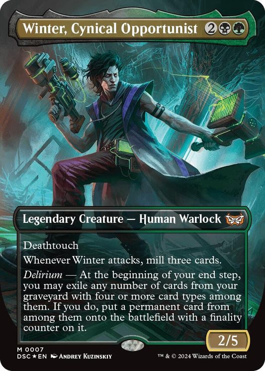 Image for Winter, Cynical Opportunist (Borderless) (7) - Magic: The Gathering