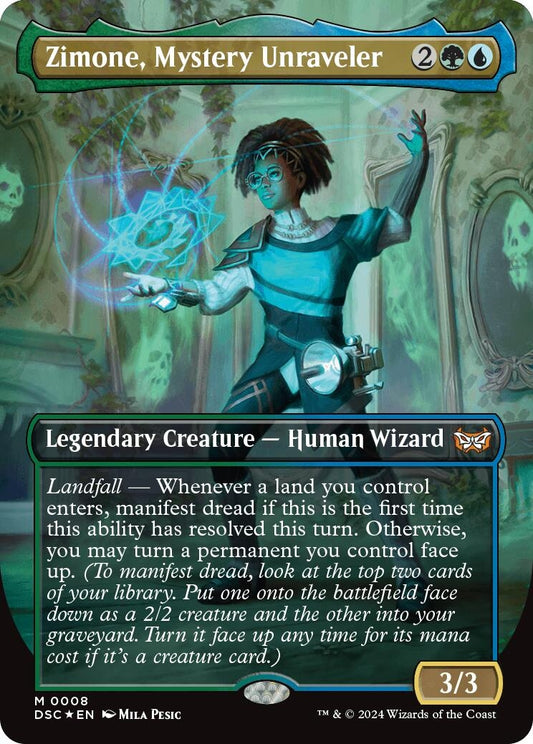 Image for Zimone, Mystery Unraveler (Borderless) (8) - Magic: The Gathering