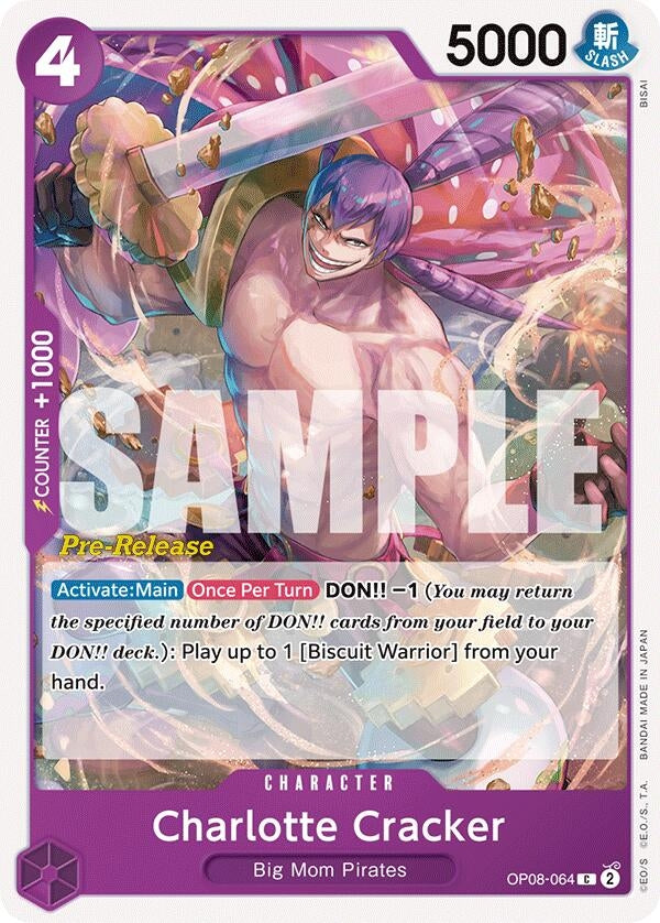 Image for Charlotte Cracker (OP08-064) - One Piece Card Game