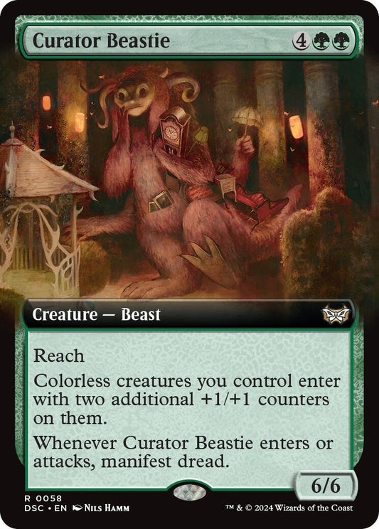 Image for Curator Beastie (Extended Art) (58) - Magic: The Gathering