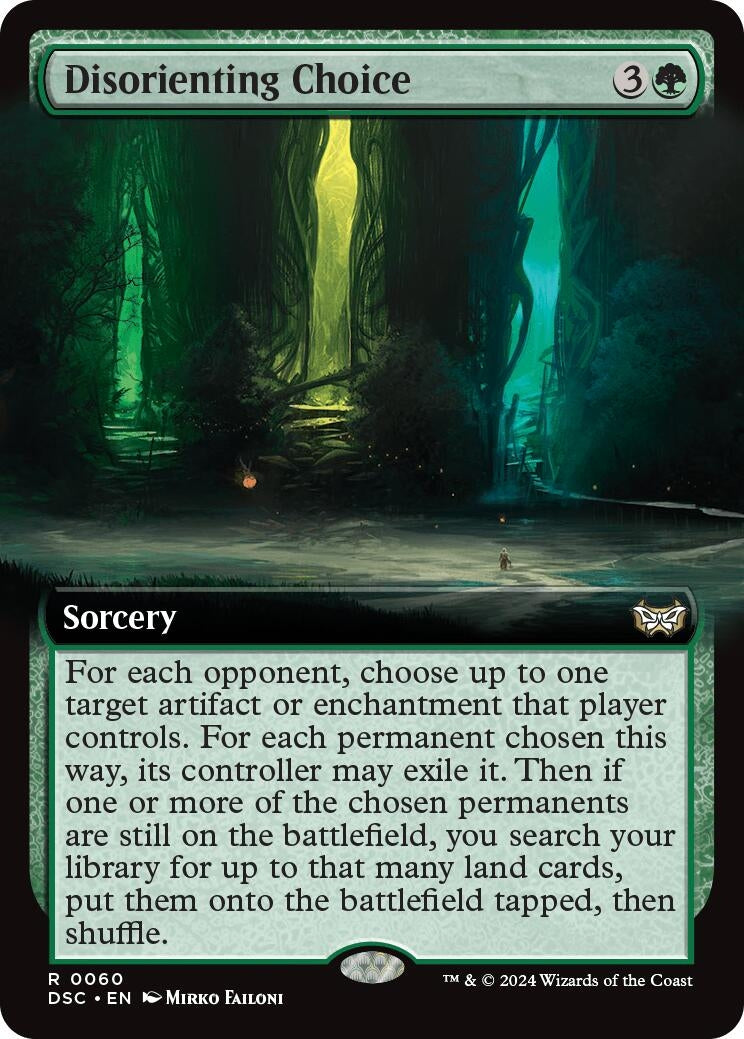 Image for Disorienting Choice (Extended Art) (60) - Magic: The Gathering