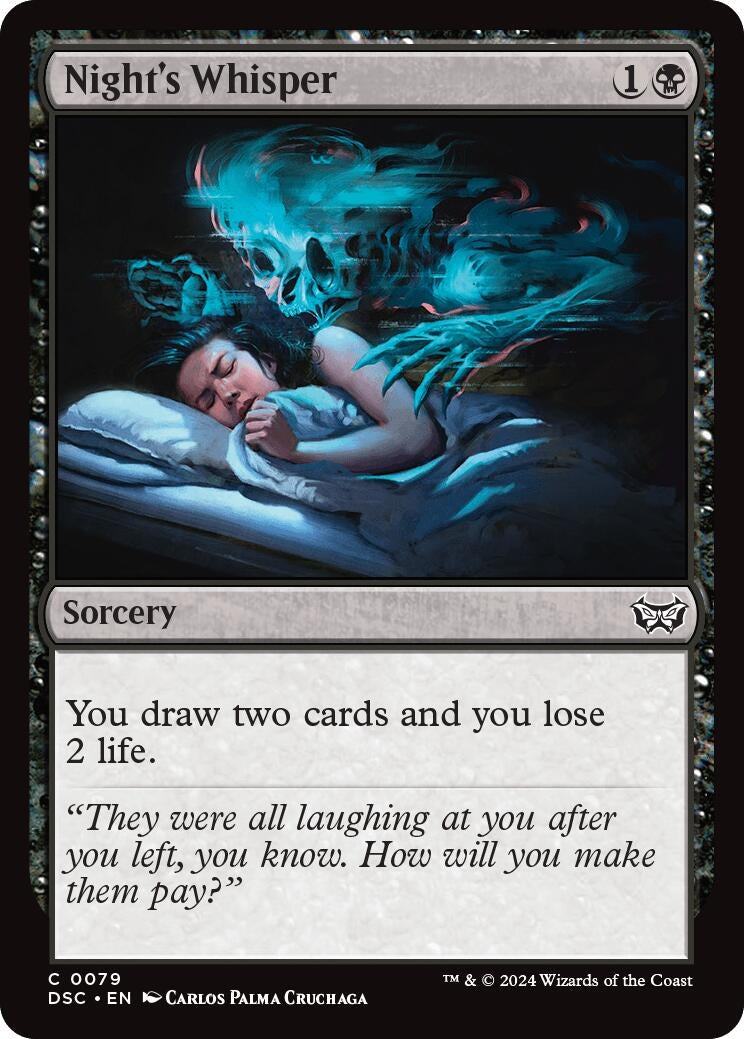Image for Night's Whisper (79) - Magic: The Gathering