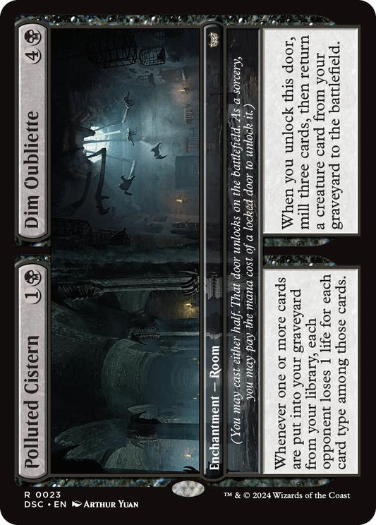 Image for Polluted Cistern // Dim Oubliette (23) - Magic: The Gathering