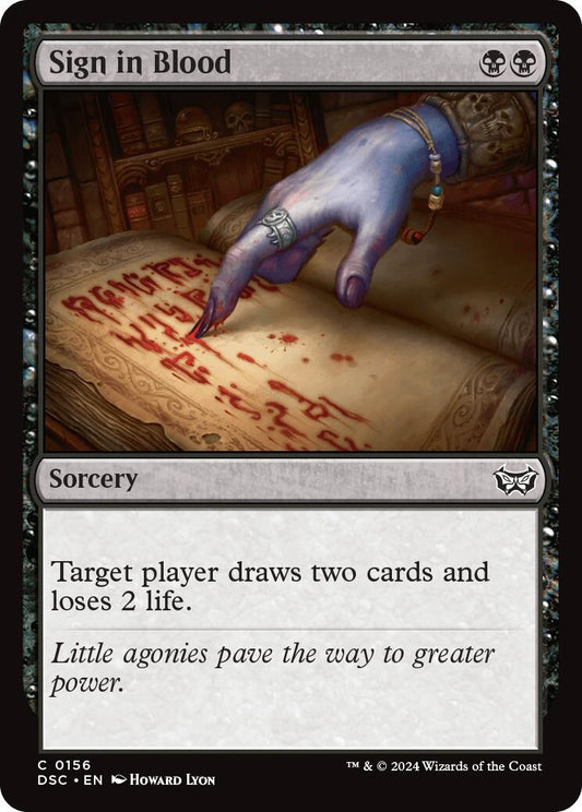 Image for Sign in Blood (156) - Magic: The Gathering