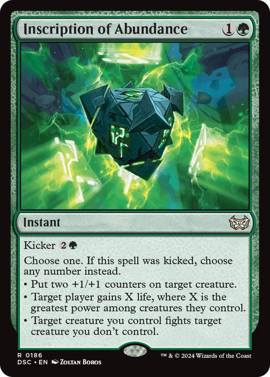 Image for Inscription of Abundance (186) - Magic: The Gathering
