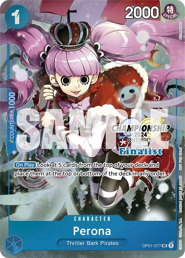 Image for Perona (Championship 2024 Finalist Card Set) (OP01-077) - One Piece Card Game