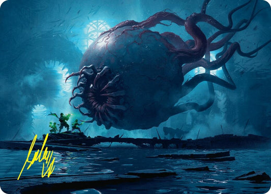 Abhorrent Oculus Art Card (Gold-Stamped Signature) (3)