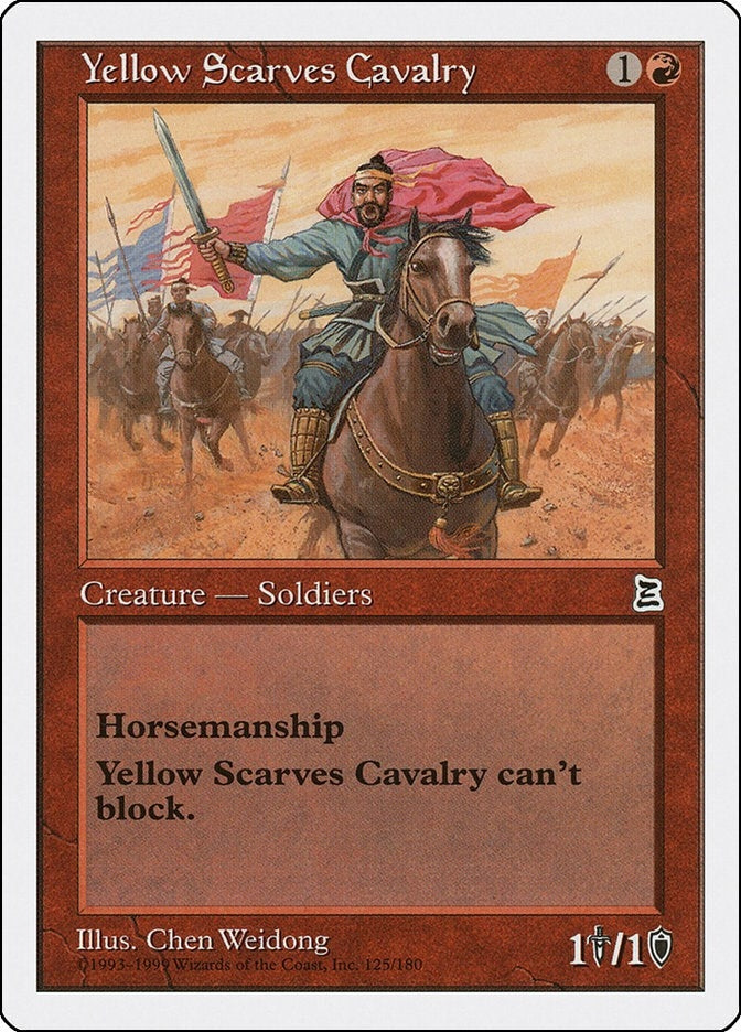 Image for Yellow Scarves Cavalry (125) - Magic: The Gathering