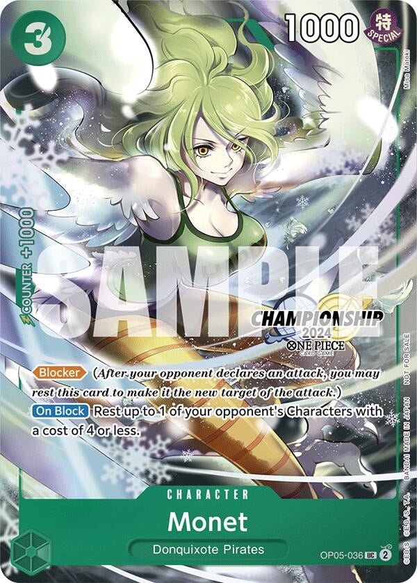 Image for Monet (CS 2024 Event Pack Finalist) (OP05-036) - One Piece Card Game