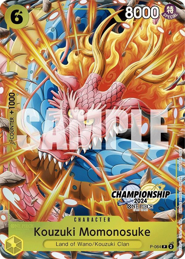 Image for Kouzuki Momonosuke (CS 2024 Event Pack Finalist) (P-064) - One Piece Card Game