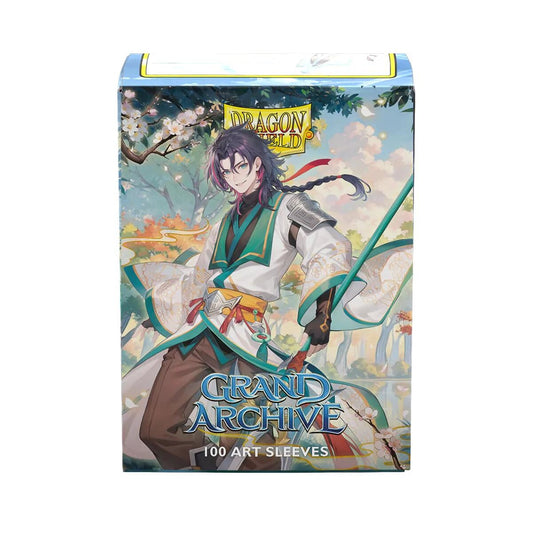 Image for Dragon Shield Grand Archive Matte Art - Jin, Fate Defiant (100-Pack) - Card Sleeves