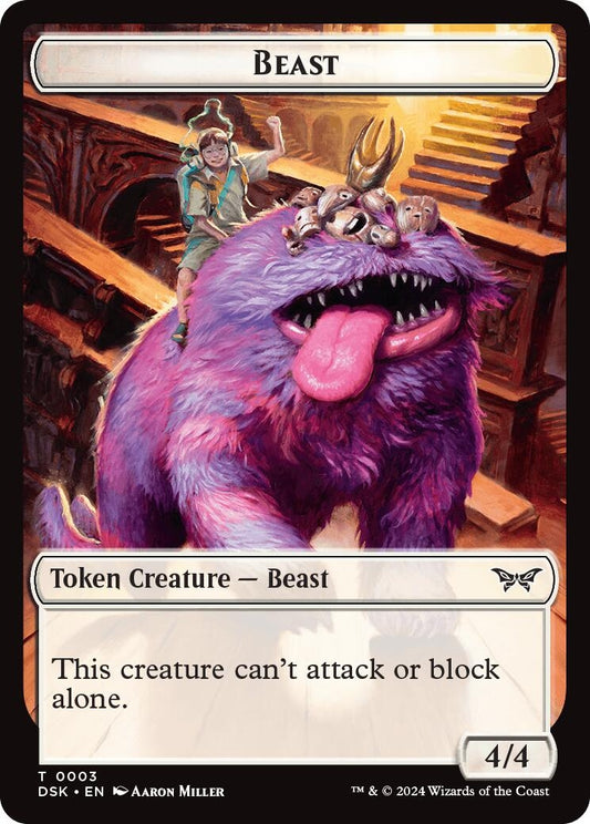 Image for Beast Token (3) - Magic: The Gathering