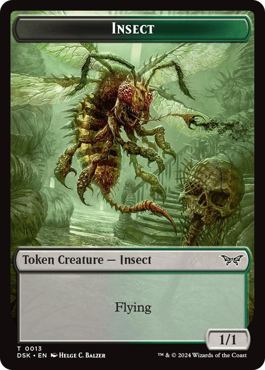 Image for Insect (0013) // Manifest Double-Sided Token (13 // 18) - Magic: The Gathering