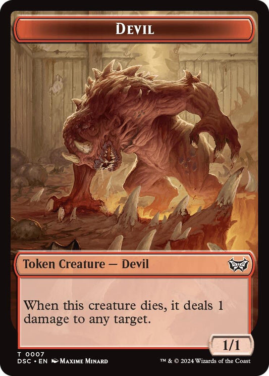 Image for Devil // Scarecrow Double-Sided Token (7 // 23) - Magic: The Gathering